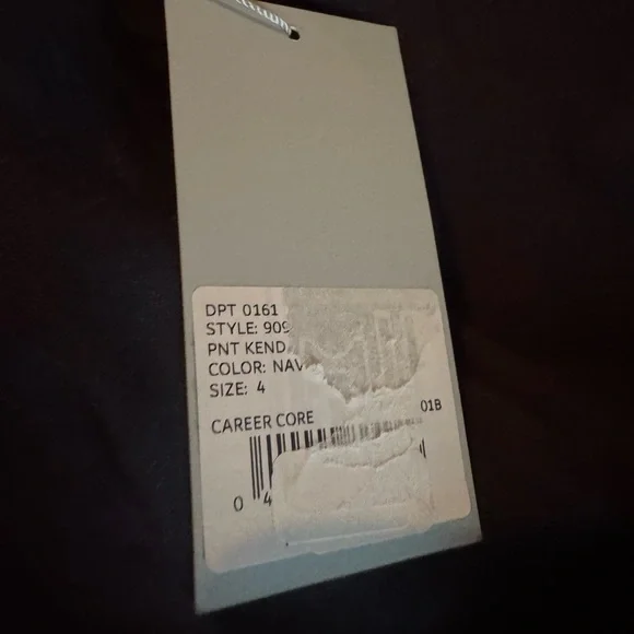 Antonio Melani  linen Kendall  navy career core pants - Picture 7 of 7